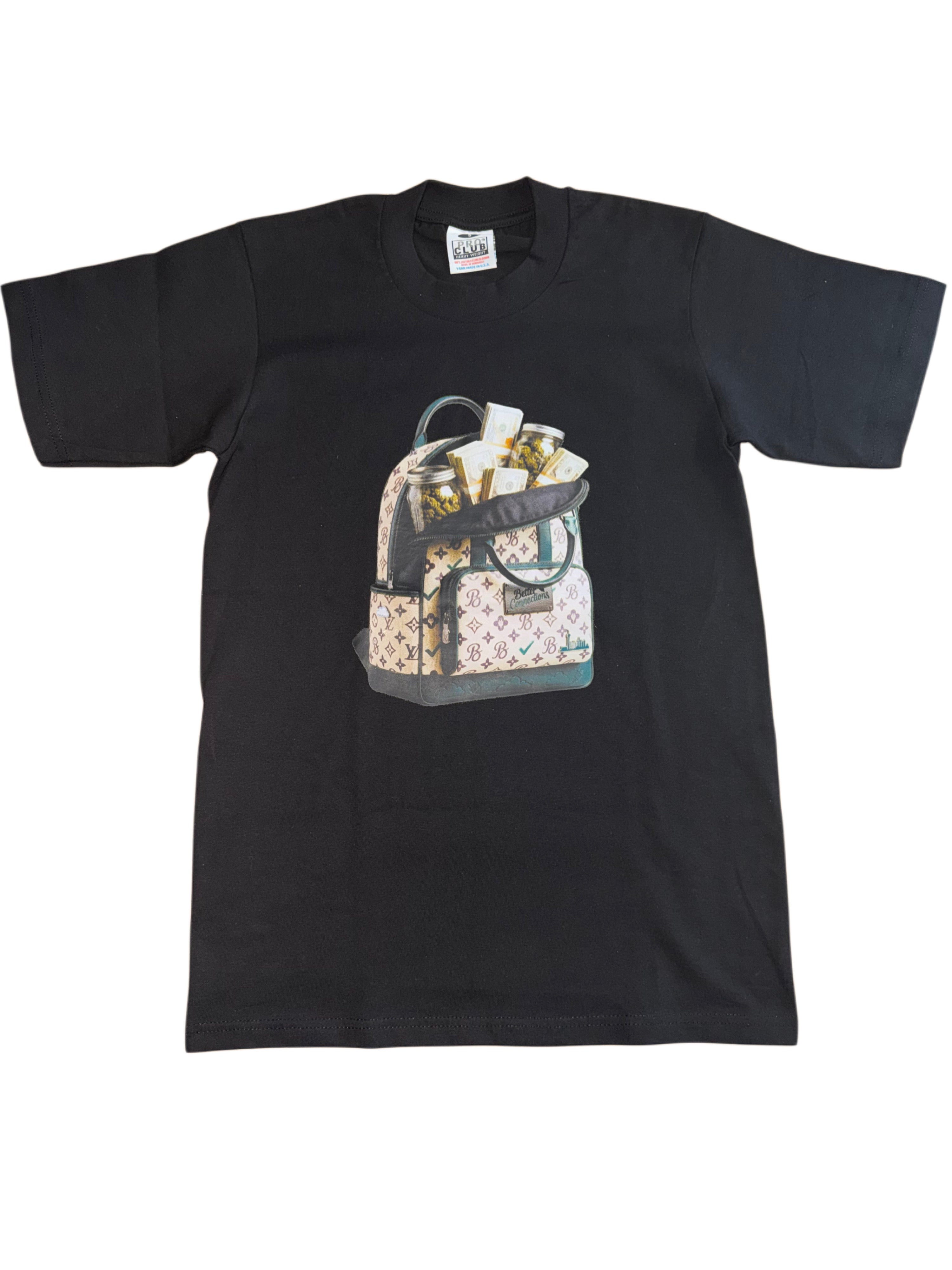 Better Connections "Secure The Bag" Heavyweight Tee.